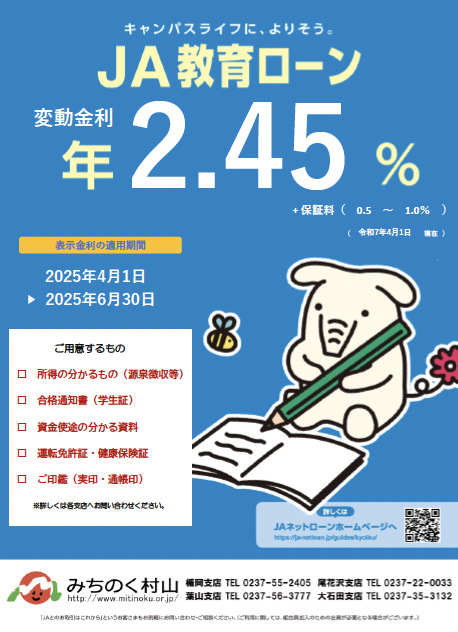 教育ローン チラシ
