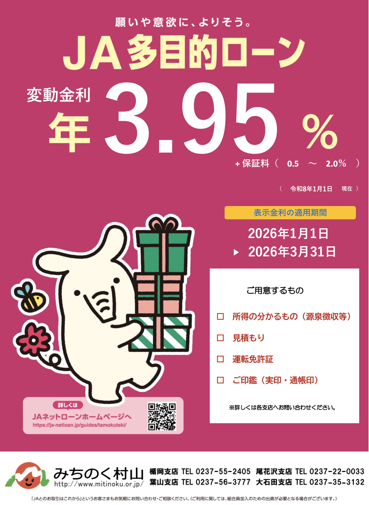 多目的ローン チラシ